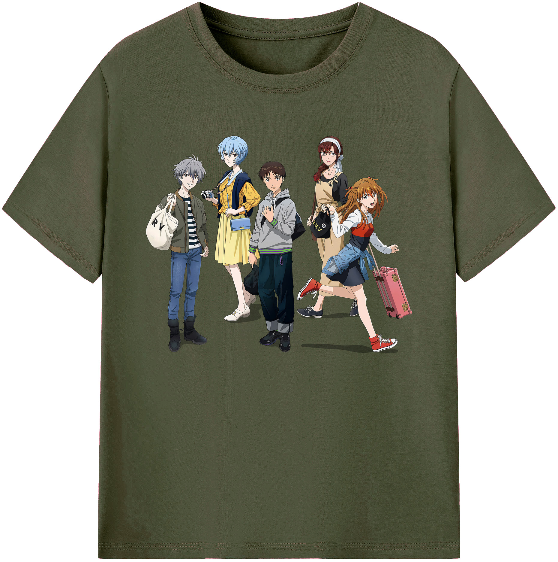 （画像用） EVA 新世紀エヴァンゲリオン 綿100％ メンズ半袖Tシャツ｜肌触りやわらか＆通気性